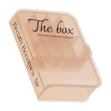 Desktop Organizer Box Data Cable Storage Case Plastic Book Design Home Decoration for Line Earbud Translucent Pink In Australia - Darrahopens