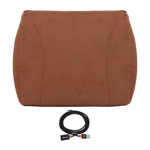 Khaki Portable Heating Waist Cushion USB Port 3 Adjustable Temperature Heating Lumbar Support Cushion In Australia - Darrahopens