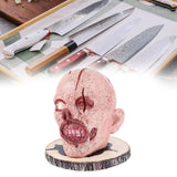 Knife Holder Head Horrr Skull Knife Storage Rack for Halloween Home Decor Kitchen Ornament In Australia - Darrahopens