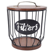 Rustic Coffee Filter Holder with Lid Coffee Filter Storage Container Coffee Pod Holder for Counter Coffee Bar Accessories Decor 0291 F Black In Australia - Darrahopens