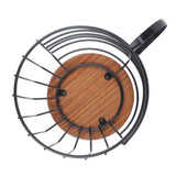 Coffee Capsule Storage Basket Cup Shape Black Iron and Pine Coffee Pod Holder for Coffee Bar Counter In Australia - Darrahopens