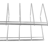 2Pcs Pot Lid Organizer Kitchen Stainless Steel Drainer Commodity Shelf Tabletop Bowl Dish Storage Rack