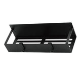 Fridge Spice Rack Magnetic with Hook Hanging Seasoning Holder Rack for Kitchen Storage Black 29.5x9.5x5cm / 11.6x3.7x2.0in