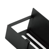 Fridge Spice Rack Magnetic with Hook Hanging Seasoning Holder Rack for Kitchen Storage Black 29.5x9.5x5cm / 11.6x3.7x2.0in