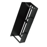 Fridge Spice Rack Magnetic with Hook Hanging Seasoning Holder Rack for Kitchen Storage Black 29.5x9.5x5cm / 11.6x3.7x2.0in