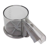 Flour Sifter Sieve PP Transparent Adjustable Fine Mesh One Hand Operation Powder Sifter Sieve for Kitchen Baking Single Layer In Australia - Darrahopens