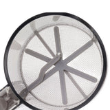 Flour Sifter Sieve PP Transparent Adjustable Fine Mesh One Hand Operation Powder Sifter Sieve for Kitchen Baking Single Layer