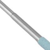 Collapsible Stainless Steel Drinking Straw Reusable Metal Straw with Cleaning Brush for Travel Work Blue