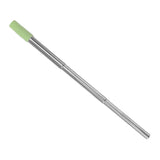Collapsible Stainless Steel Drinking Straw Reusable Metal Straw with Cleaning Brush for Travel Work Green