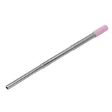 Collapsible Stainless Steel Drinking Straw Reusable Metal Straw with Cleaning Brush for Travel Work Purple In Australia - Darrahopens