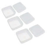 3Pcs Flip Lid Cheese Container Transparent Clear PP Food Storage Box Case for Fridge