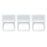 3Pcs Flip Lid Cheese Container Transparent Clear PP Food Storage Box Case for Fridge