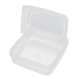 3Pcs Flip Lid Cheese Container Transparent Clear PP Food Storage Box Case for Fridge
