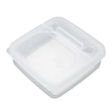 3Pcs Flip Lid Cheese Container Transparent Clear PP Food Storage Box Case for Fridge