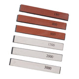 6pcs Knife Sharpener Stone Professional Built in Base Angle Guide Knife Grindstone for Knives Scissors