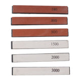 6pcs Knife Sharpener Stone Professional Built in Base Angle Guide Knife Grindstone for Knives Scissors