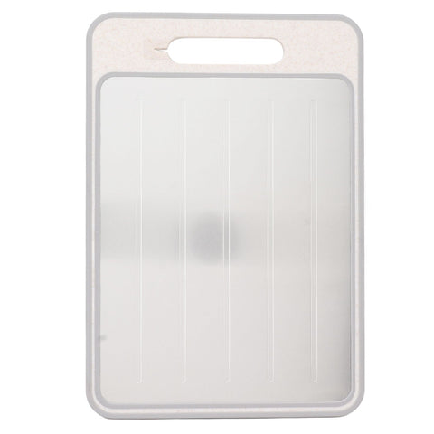 Defrosting Cutting Board Double Sided Chopping Board with Knife Sharpener for Kitchen Cooking Khaki In Australia - Darrahopens