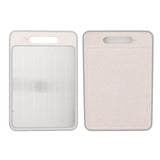 Defrosting Cutting Board Double Sided Chopping Board with Knife Sharpener for Kitchen Cooking Khaki