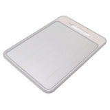 Double Sided Cutting Board Rapid Thawing and Grinding Plate with Knife Sharpener for Kitchen Khaki In Australia - Darrahopens