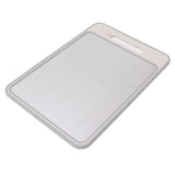 Double Sided Cutting Board Rapid Thawing and Grinding Plate with Knife Sharpener for Kitchen Khaki In Australia - Darrahopens