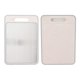 Double Sided Cutting Board Rapid Thawing and Grinding Plate with Knife Sharpener for Kitchen Khaki In Australia - Darrahopens