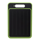 Double Sided Cutting Board Rapid Thawing and Grinding Plate with Knife Sharpener for Kitchen Black In Australia - Darrahopens