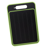 Double Sided Cutting Board Rapid Thawing and Grinding Plate with Knife Sharpener for Kitchen Black In Australia - Darrahopens