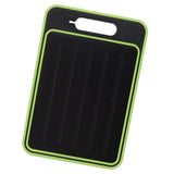 Double Sided Cutting Board Rapid Thawing and Grinding Plate with Knife Sharpener for Kitchen Black In Australia - Darrahopens