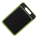 Double Sided Cutting Board Rapid Thawing and Grinding Plate with Knife Sharpener for Kitchen Black