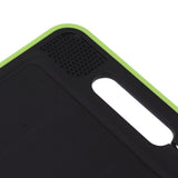 Double Sided Cutting Board Rapid Thawing and Grinding Plate with Knife Sharpener for Kitchen Black