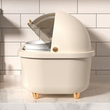 Dish Drying Box Multifunctional Space Saving Dish Drainer with Lid Cover for Kitchen Accessories Apricot L