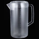 Water Pitcher PC Plastic High Temperature Resistance Frosted Kettle Mix Drinks Water Jug with Scale and Lid for Lemonade Beverage Ice Tea Transparent 5000ml