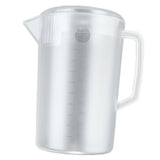 Water Pitcher PC Plastic High Temperature Resistance Frosted Kettle Mix Drinks Water Jug with Scale and Lid for Lemonade Beverage Ice Tea Transparent 5000ml