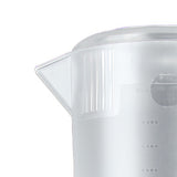 Water Pitcher PC Plastic High Temperature Resistance Frosted Kettle Mix Drinks Water Jug with Scale and Lid for Lemonade Beverage Ice Tea Transparent 5000ml