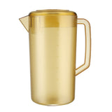 Water Pitcher PC Plastic High Temperature Resistance Frosted Kettle Mix Drinks Water Jug with Scale and Lid for Lemonade Beverage Ice Tea Dark Brown 3500ml