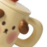 Cartoon Coffee Mug with Spoon Lid Cute Lovely Animal Shape Milk Cup Mug for Office School Bear Type