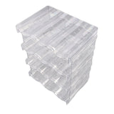 Transparent Water Bottle Organizer 4 Pack Stackable Plastic Water Bottle Cup Holder Detachable Kitchen Pantry Organization Storage Shelf for Cabinet