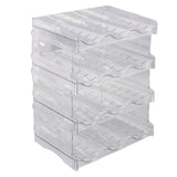 Transparent Water Bottle Organizer 4 Pack Stackable Plastic Water Bottle Cup Holder Detachable Kitchen Pantry Organization Storage Shelf for Cabinet In Australia - Darrahopens