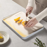 Double Sided Cutting Board Double Sided Non Slip Household Cutting Vegetables Fruits Cutting Board S(26x20cm / 10.2x7.9in)