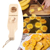 Tostonera Plantain Masher Pine Plantain Press Smasher Reusable Deep Plantain Baskets Maker with Hanging Lanyard