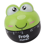 Cartoon Machinery Timer High Accuracy Adjustable 60 Minutes Mechanical Kitchen Cooking Timer for Kitchen Study Green