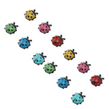 12pcs Resin Ladybug Shaped Refrigerator Magnets Home Kitchen Cute Cartoon Decorative Fridge Magnets