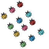 12pcs Resin Ladybug Shaped Refrigerator Magnets Home Kitchen Cute Cartoon Decorative Fridge Magnets