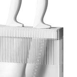 Knife Holder for Wall Knife Organizer Drill Free Wall Mounted Knife Block Holder Detachable Storage Stand White