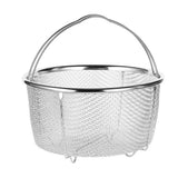 Mesh Steaming Basket Stainless Steel Comfortable Handles Heat Resistant Steaming Basket for Cooking Kitchen 18x18cm In Australia - Darrahopens