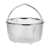 Mesh Steaming Basket Stainless Steel Comfortable Handles Heat Resistant Steaming Basket for Cooking Kitchen 20x21cm In Australia - Darrahopens
