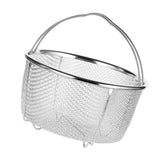 Mesh Steaming Basket Stainless Steel Comfortable Handles Heat Resistant Steaming Basket for Cooking Kitchen 20x21cm In Australia - Darrahopens