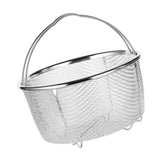 Mesh Steaming Basket Stainless Steel Comfortable Handles Heat Resistant Steaming Basket for Cooking Kitchen 20x21cm In Australia - Darrahopens