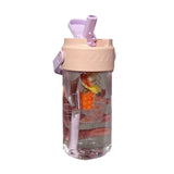 Straw Water Bottle Built in Tea Strainer with Handle PC 700ml Beautiful Cute Straw Bottle for Girls Women Pink In Australia - Darrahopens