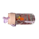 Straw Water Bottle Built in Tea Strainer with Handle PC 700ml Beautiful Cute Straw Bottle for Girls Women Pink In Australia - Darrahopens